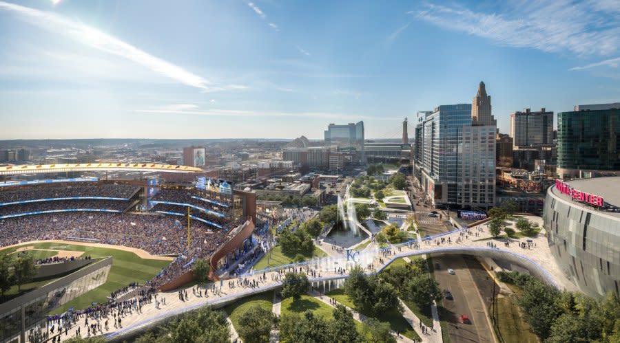 The Royals announced a new proposed downtown Kansas City baseball park site on February 13, 2024.