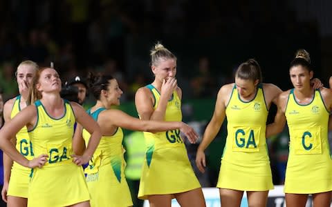 England score in last second of netball final to secure most dramatic and unlikely of Commonwealth gold medals