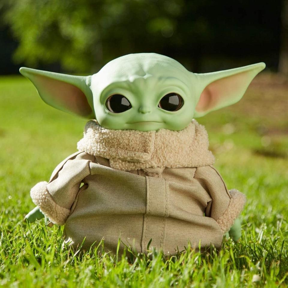 His official title might be "The Child" for now, but there are lots of us who call this little one Baby Yoda. And now you can <a href="https://amzn.to/2HlC1e4" target="_blank" rel="noopener noreferrer">get a plush version of him</a> that can either be "perfect for cuddling" or a collectible that's held high on your shelves. It comes with the furry coat you see on the show. <a href="https://amzn.to/2HlC1e4" target="_blank" rel="noopener noreferrer">Find it for $19 at Amazon</a>. There's an <a href="https://amzn.to/3kANXXB" target="_blank" rel="noopener noreferrer">animatronic Baby Yoda toy</a>, too.