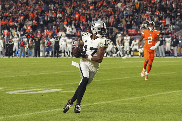 A Salute to Service towel is shown before an NFL football game between the Denver  Broncos and the Las Vegas Raiders in Denver, Sunday, Nov. 20, 2022. (AP  Photo/Jack Dempsey Stock Photo 