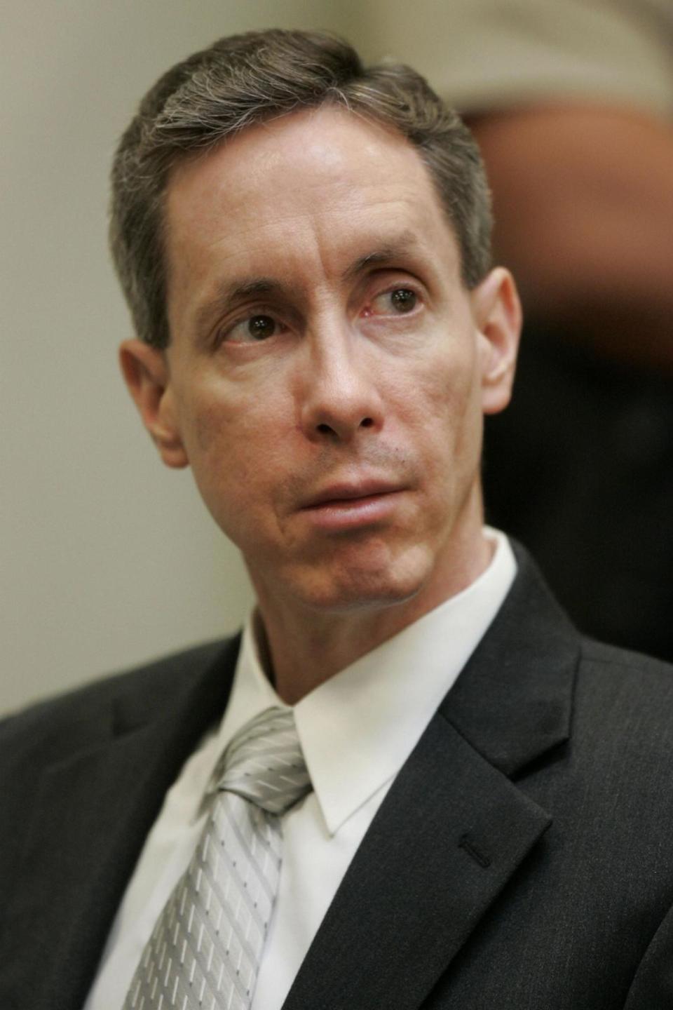 PHOTO: Warren Jeffs watches his attorneys during a motion hearing before his trial, Sept. 13, 2007, in St. George, Utah.   (Douglas C. Pizac/AFP via Getty Images)