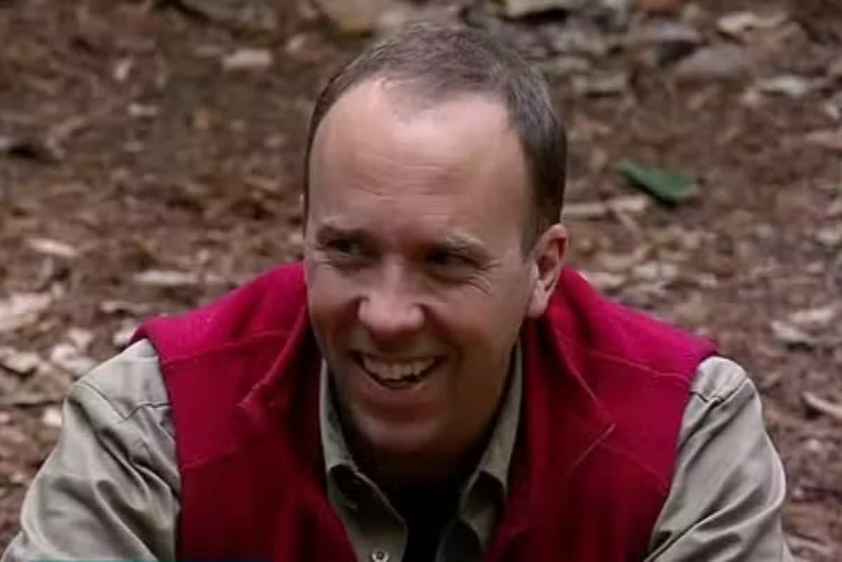 Matt Hancock on I’m A Celebrity  (ITV)