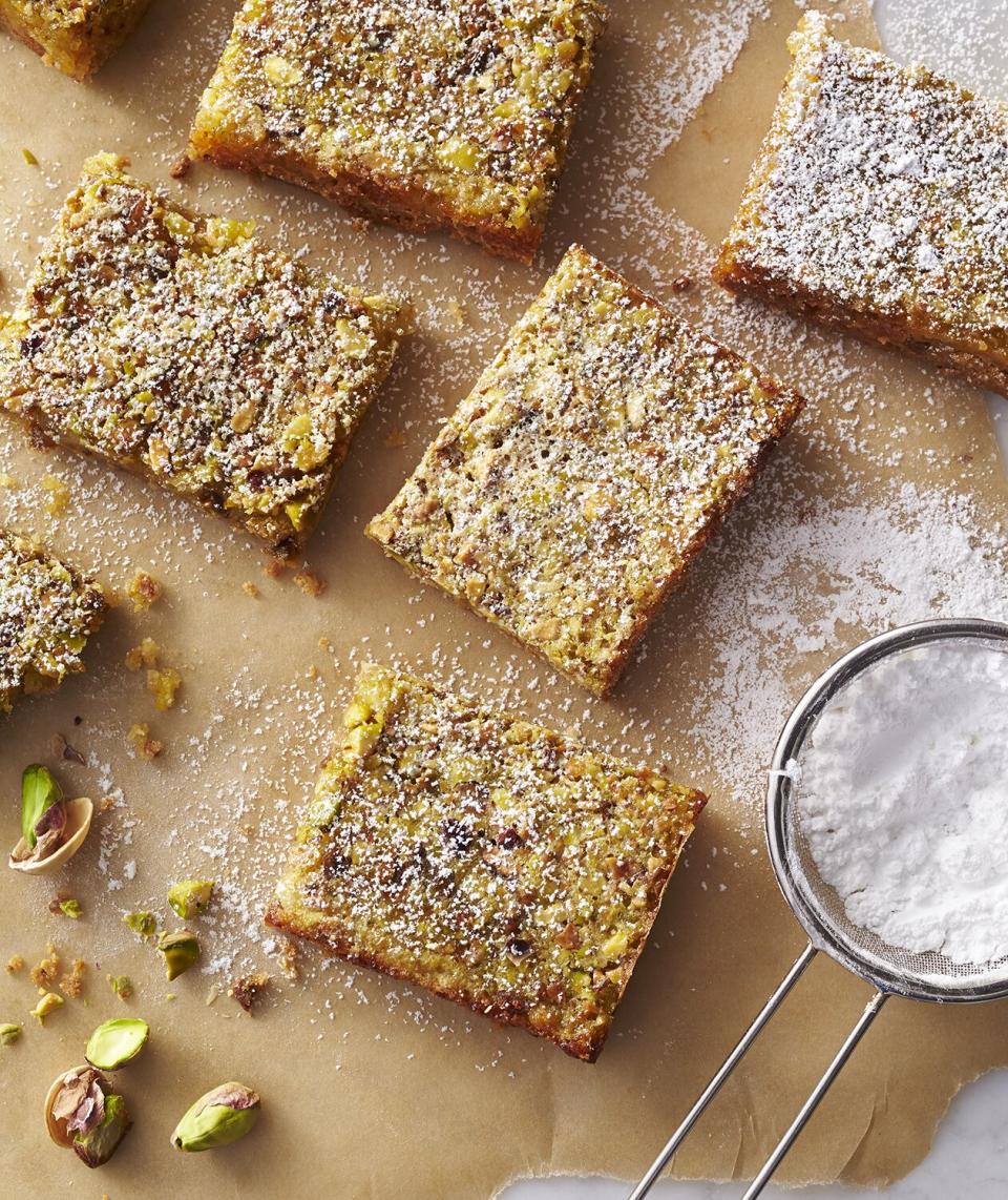 Pistachio Lime Squares