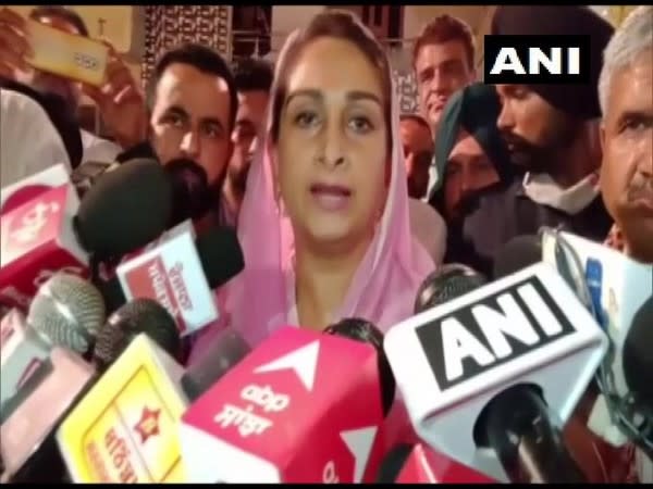 Shiromani Akali Dal's Harsimrat Kaur Badal. (Photo/ANI)