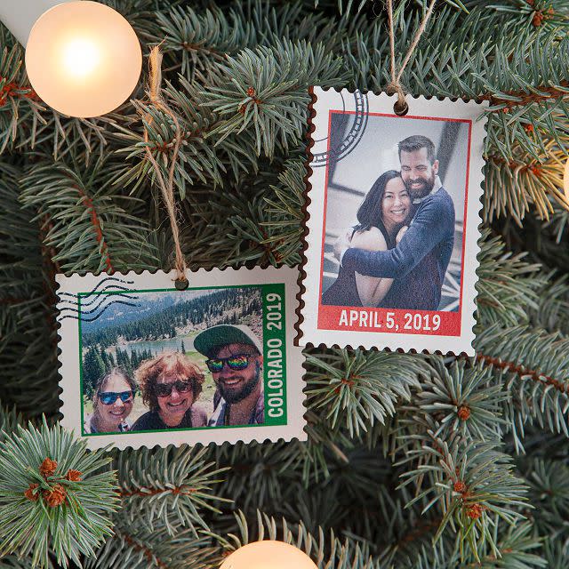 Personalized Photo Stamp Ornament