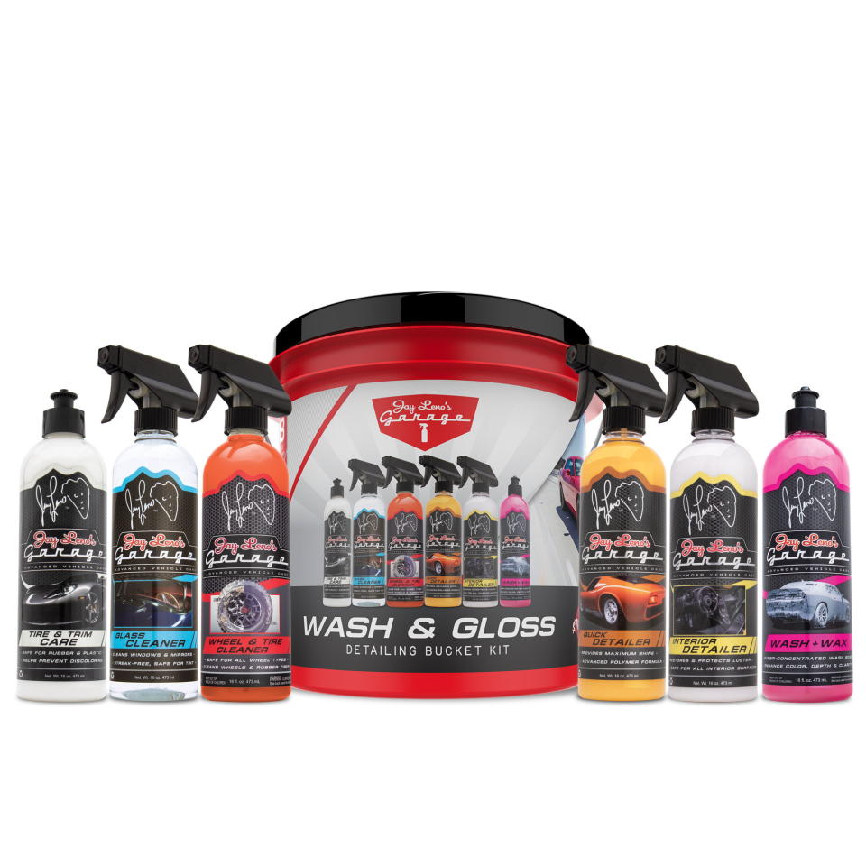 <p><a href="https://go.redirectingat.com?id=74968X1596630&url=https%3A%2F%2Fwww.walmart.com%2Fip%2FJay-Leno-s-Garage-Wash-Gloss-8-Piece-Detailing-Bucket-Kit-Wash-Clean-Protect%2F1394232923&sref=https%3A%2F%2Fwww.autoweek.com%2Fgear%2Fg42229273%2Flast-minute-gift-ideas-auto-enthusiast-car-lover-walmart%2F" rel="nofollow noopener" target="_blank" data-ylk="slk:Shop Now;elm:context_link;itc:0;sec:content-canvas" class="link ">Shop Now</a></p><p>Jay Leno's Garage Wash & Gloss 8-Piece Detailing Bucket Kit</p><p>walmart.com</p><p>$35.97</p><span class="copyright">Walmart</span>