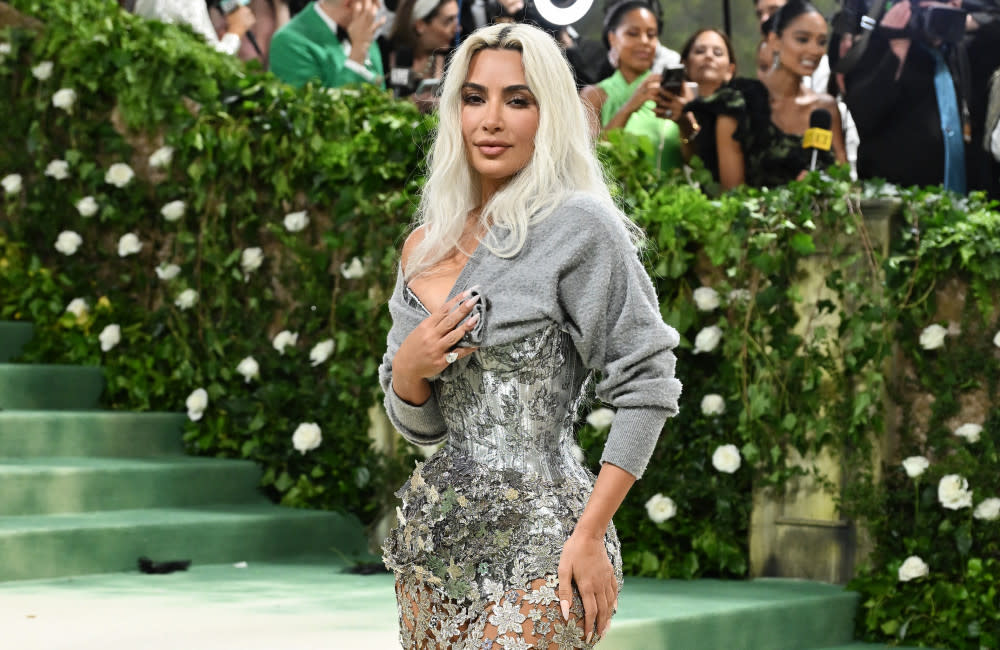 Kim Kardashian's Met Gala look was put together just seconds before she arrived on the red carpet credit:Bang Showbiz