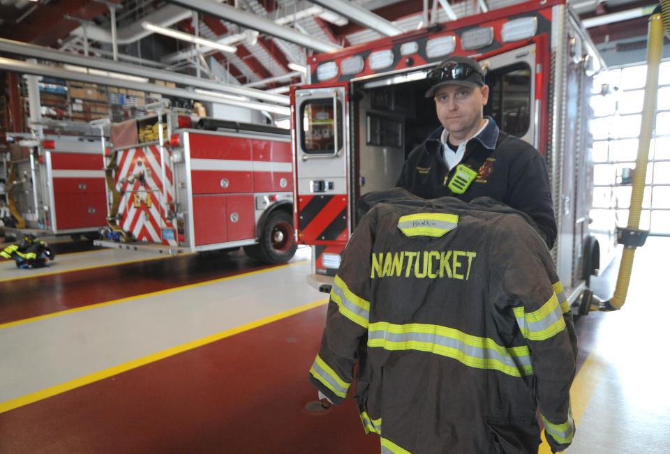 Some Nantucket firefighters and residents are upset Deputy Fire Chief Sean Mitchell, show above in a April file photo, was not chosen as the island's new fire chief. The Select Board selected Michael Cranson, a retired fire chief from Portsmouth, Rhode Island, for the job.