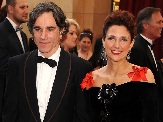 <p>Jeff Kravitz/FilmMagic</p> Daniel Day-Lewis and Rebecca Miller attend the 80th Annual Academy Awards on February 24, 2008 in Los Angeles