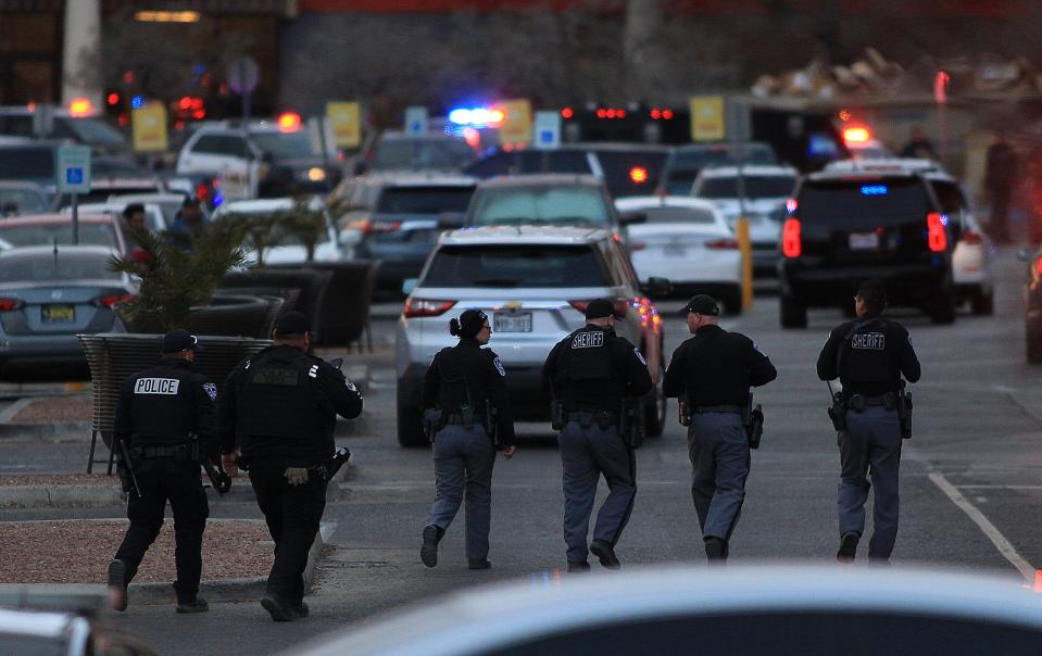 El Paso police and multiple other law enforcement agencies surround Cielo Vista Mall after a shooting that left at least 3 victims on Wednesday evening.