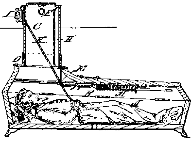 En el siglo XVIII, cuando la tafofobia era un miedo generalizado entre la gente, se desarrollaron unos ataúdes en los que enterraban a los muertos con una cuerda atada a una campana en la superficie. (Foto: Wikimedia Commons)