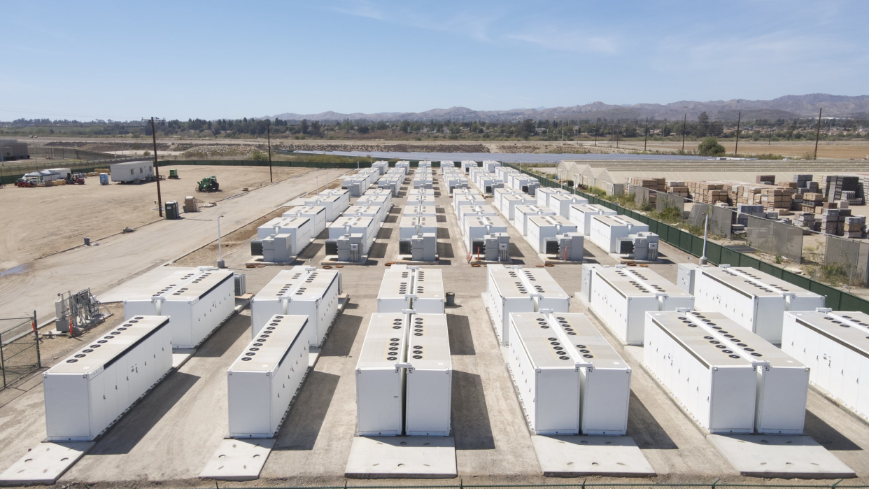 A battery storage project in Oxnard, California. Arevon Asset Management