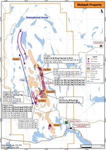 Wabash property – Main Mineralized zones recently discovered (pdf)