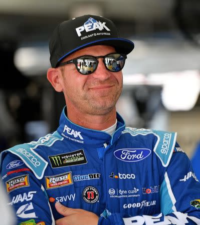 May 23, 2019; Concord, NC, USA; NASCAR Cup Series driver Clint Bowyer (14) during practice for the Coca-cola 600 at Charlotte Motor Speedway. Mandatory Credit: Jasen Vinlove-USA TODAY Sports