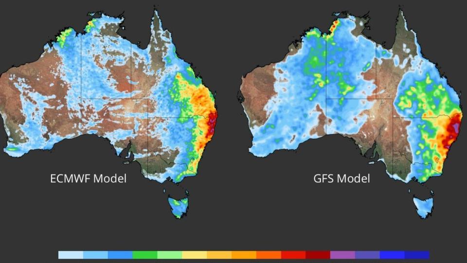 Rain due to hit bushfire-hit regions. Picture WeatherZone 2.JPG