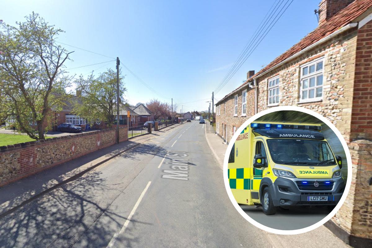 Two people have been taken to hospital after a car crash in a Norfolk village <i>(Image: Google/Newsquest)</i>