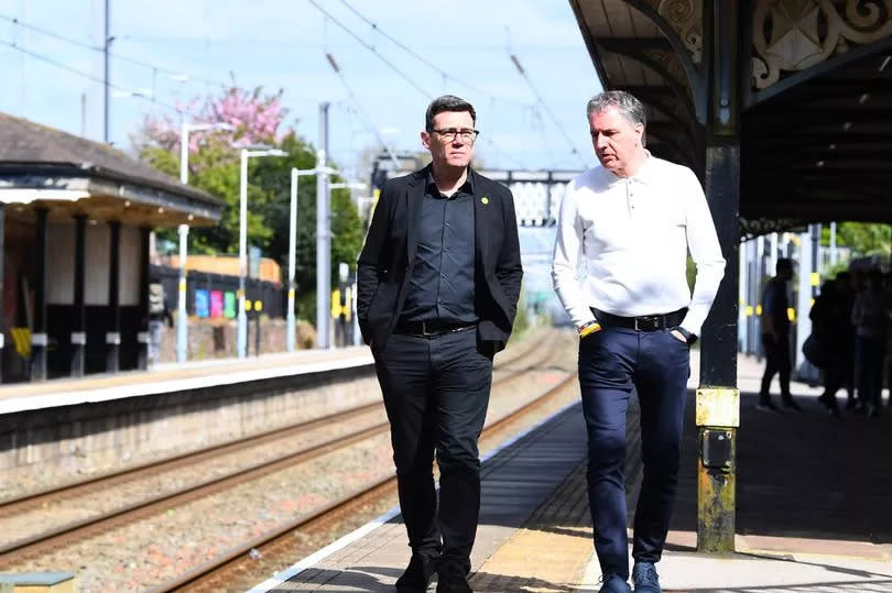 Andy Burnham and Steve Rotheram want to bolster rail links between Liverpool and Manchester