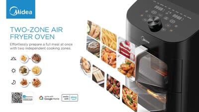 10-In-1 Midea 11QT Two-Zone Air Fryer Oven