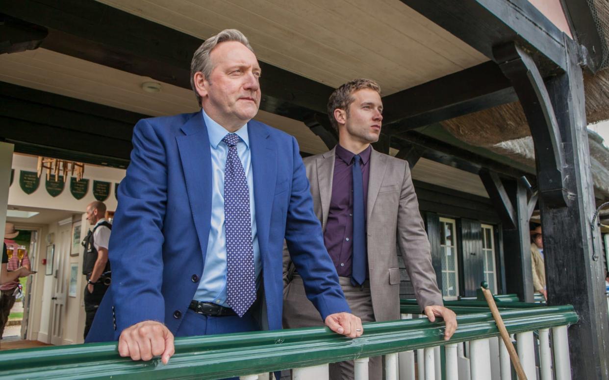 Neil Dudgeon as Barnaby and Nick Hendrix as DS Jamie Winter in Midsomer Murders  - Television Stills