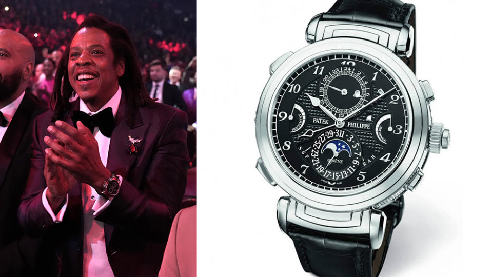 Jay-Z 2023 Grammys Wearing Patek Philippe Grandmaster Chime