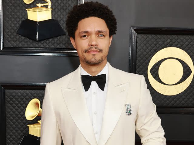 <p>Matt Winkelmeyer/Getty</p> Trevor Noah attends the 65th GRAMMY Awards on February 05, 2023 in Los Angeles, California.