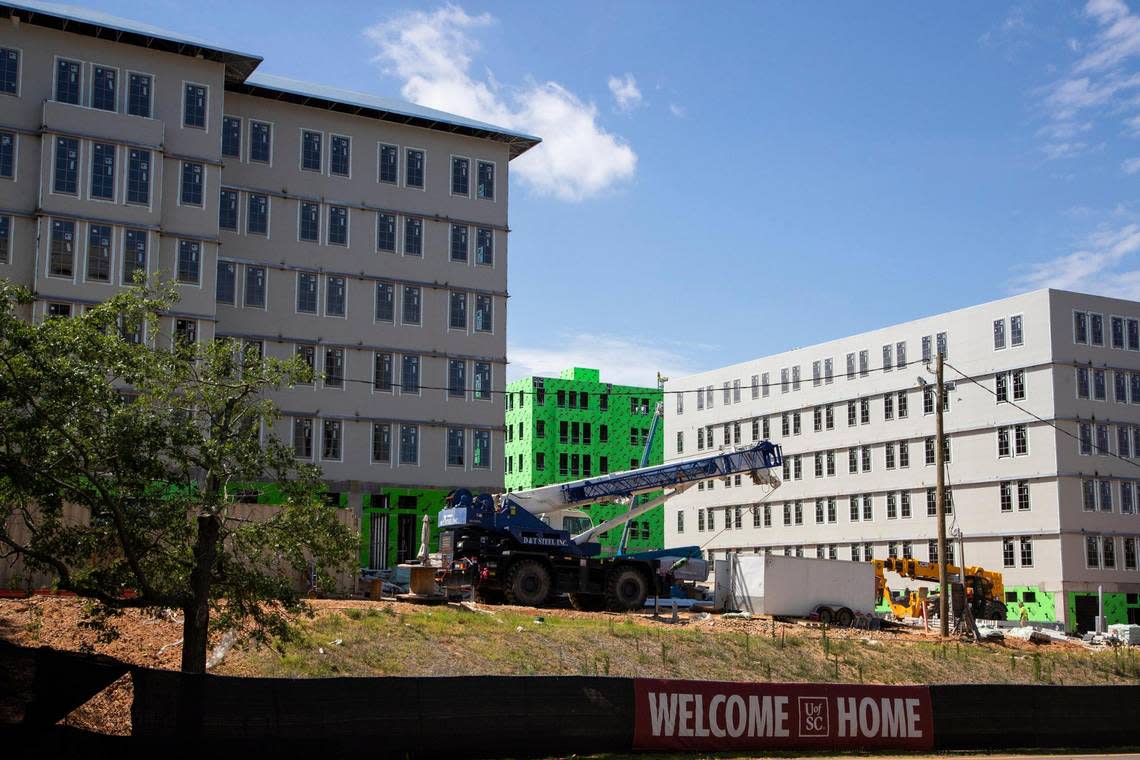 Campus Village, a University of South Carolina housing complex, is well underway on Thursday, June 9, 2022.