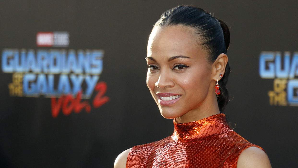  Zoe Saldana at premiere. 