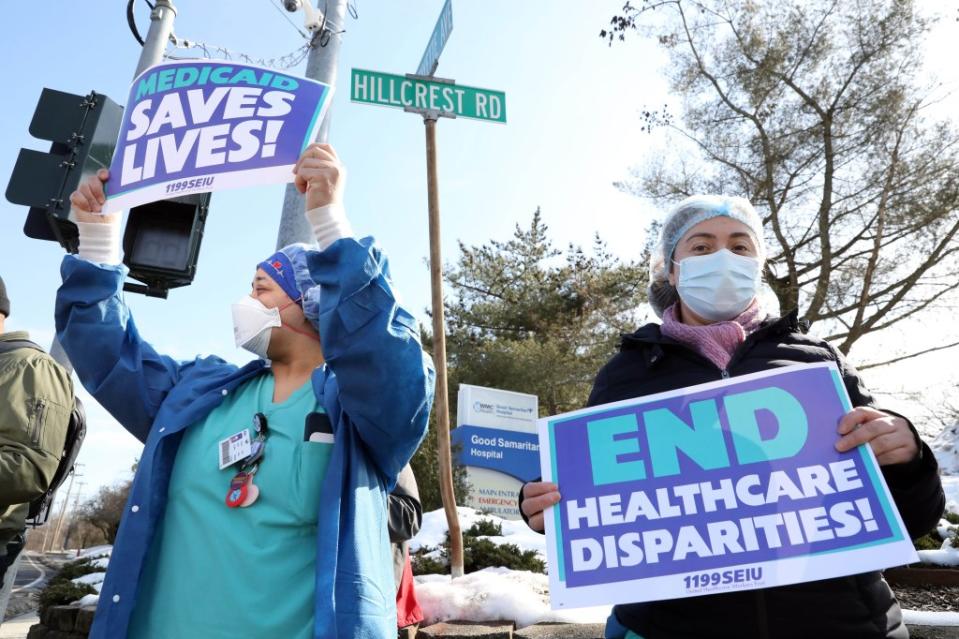 The powerful healthcare union, 1199SEIU, is fighting Hochul’s proposed Medicaid reforms. Tania Savayan / USA TODAY NETWORK