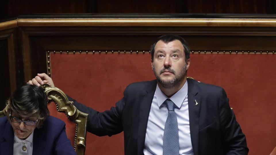 Im Aufwind: Italiens Innenminister Matteo Salvini. Foto: Alessandra Tarantino/AP