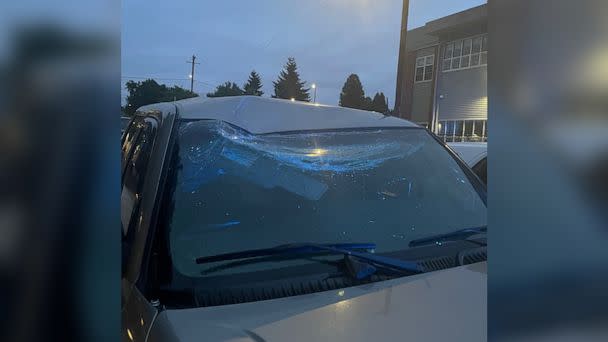 PHOTO: Multiple cars traveling on NE 223rd Avenue and I-84 in Fairview were struck by thrown rocks according to the Multnomah County Sheriff's Office in Portland, Ore. (Multnomah County Sheriff's Office)