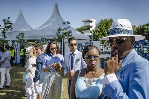 There's a blue-and-white dress code at the Queen’s Plate Racing Festival - Credit: getty