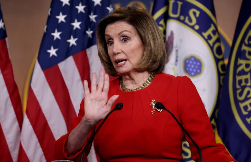 House Speaker Nancy Pelosi holds weekly press conference