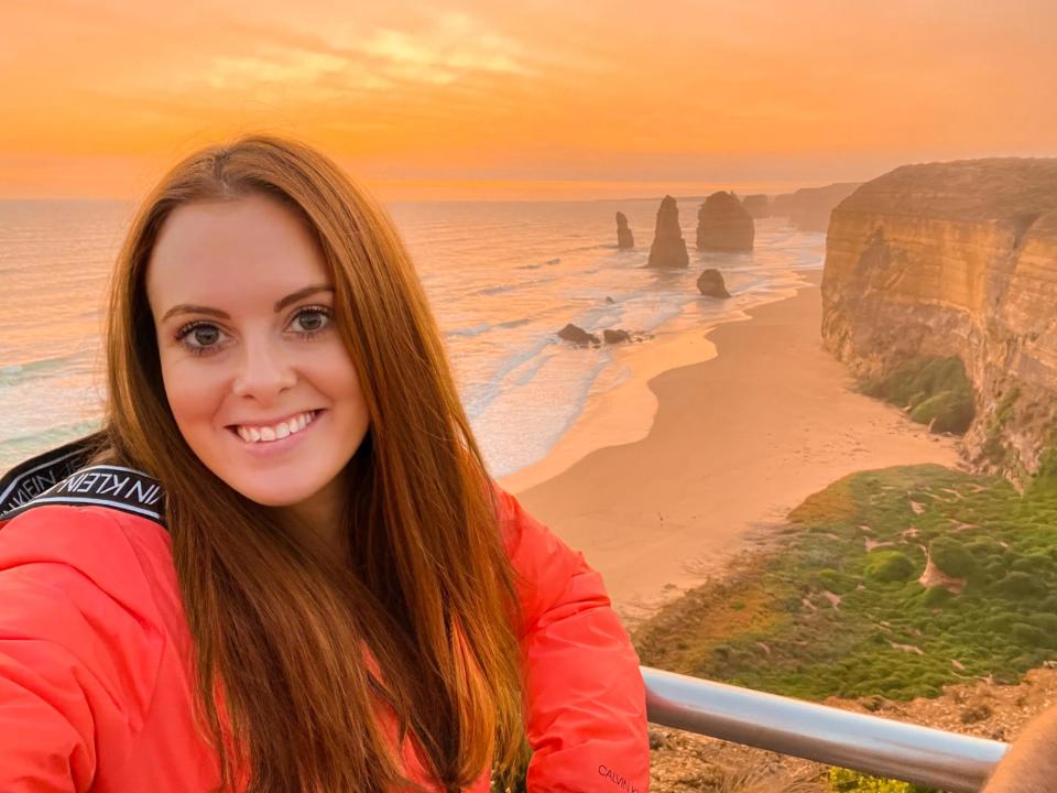 Lauren Juliff im Twelve Apostles Marine National Park in Australien. - Copyright: Lauren Juliff