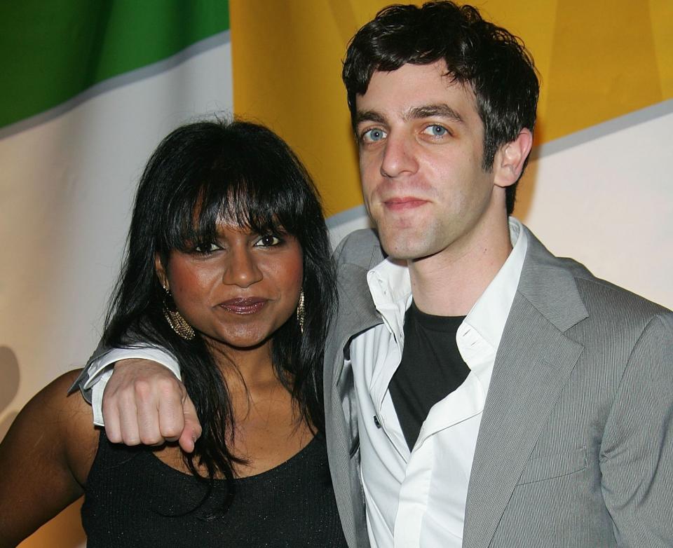 Mindy Kaling and B.J. Novak attend the NBC Primetime Preview 2006-2007 at Radio City Music Hall on May 15, 2005 in New York City.