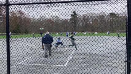 VIDEO: Abington's Riley Agnew completes Green Wave's 5-run first inning with 2-run single.