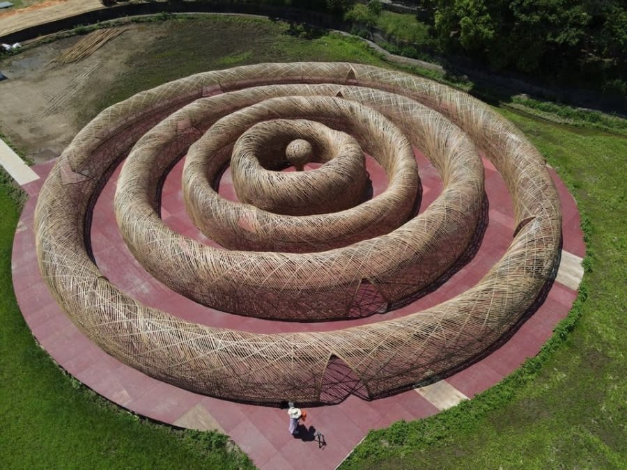 <p>高雙陂塘漣漪迷宮｜ “The Ripple Maze at Gaoshuang”（Courtesy of Taoyuan Land Art Festival)</p>
