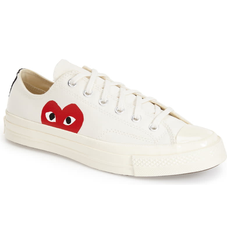 Comme des Garçons x Chuck Taylor Hidden Heart Sneaker in beige