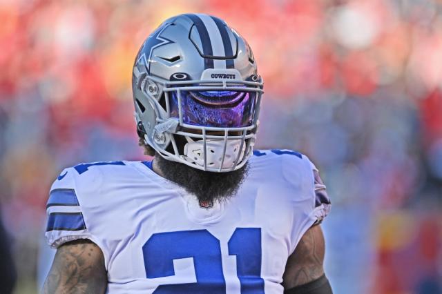 Why Cowboys' Ezekiel Elliott is wearing a futuristic helmet for