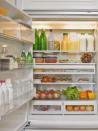 <p>Line the bottom of your refrigerator's crisper drawer with paper towels. They'll absorb the excess moisture that causes veggies to rot.</p>