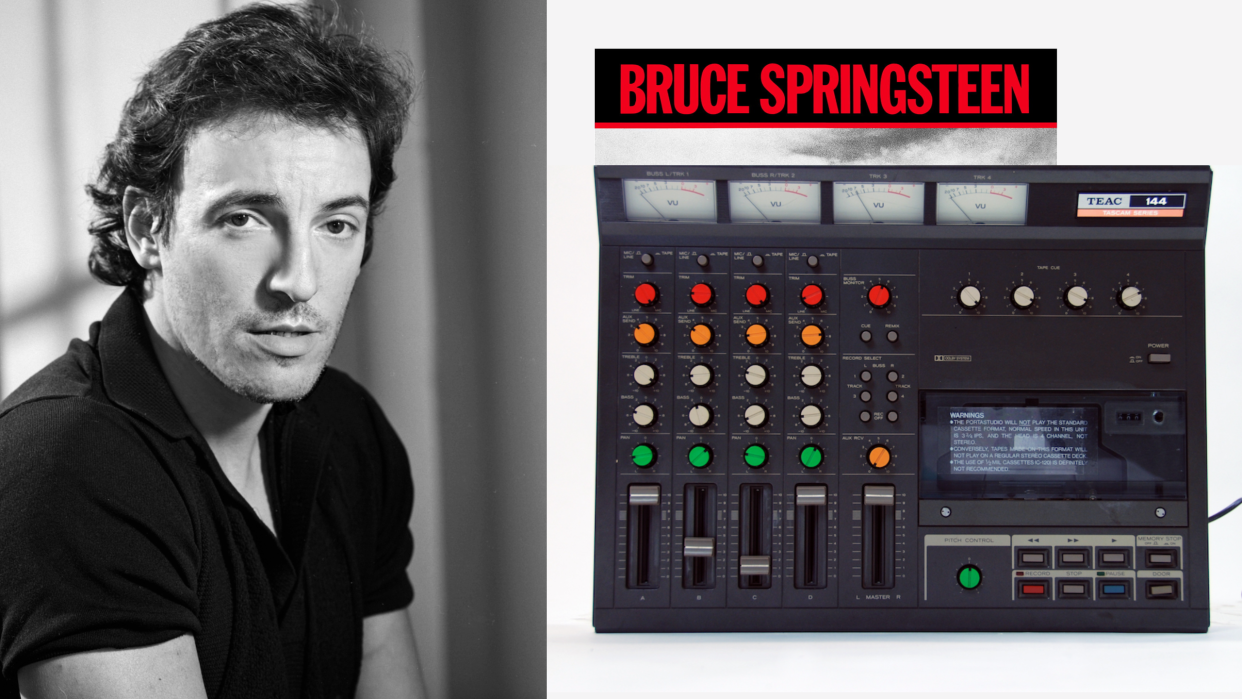  Picture of Bruce Springsteen and the TEAC 144 