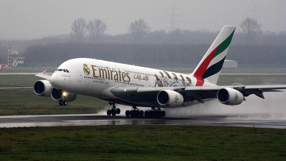 El avión del Real Madrid