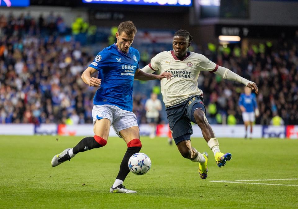 Rangers and PSV drew at Ibrox in the first leg (EPA)