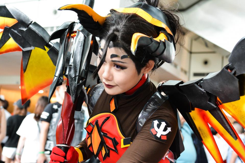 <p>Cosplayers at the Suntec Convention Centre for this year’s Anime Festival Asia Singapore. (Sharlene Sankaran/ Yahoo Singapore) </p>