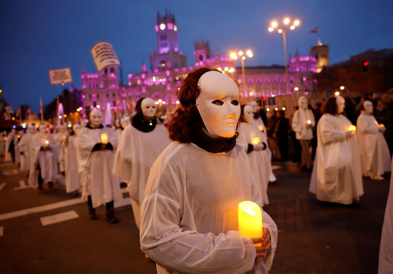 International Women's Day protest in Madrid