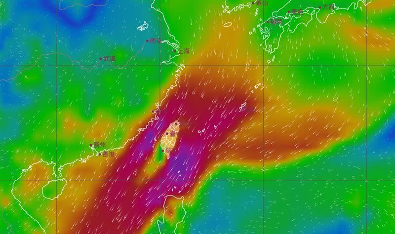 東北季風還沒停歇，氣象局表示將一路持續到下週二（8日）。（圖／翻攝自氣象局）