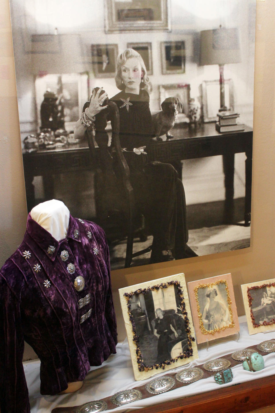 This Feb. 26, 2012 image shows one of the displays at the Millicent Rogers Museum in Taos, N.M. Rogers is one of the women being recognized as part of a yearlong celebration, the Remarkable Women of Taos. (AP Photo/Susan Montoya Bryan)