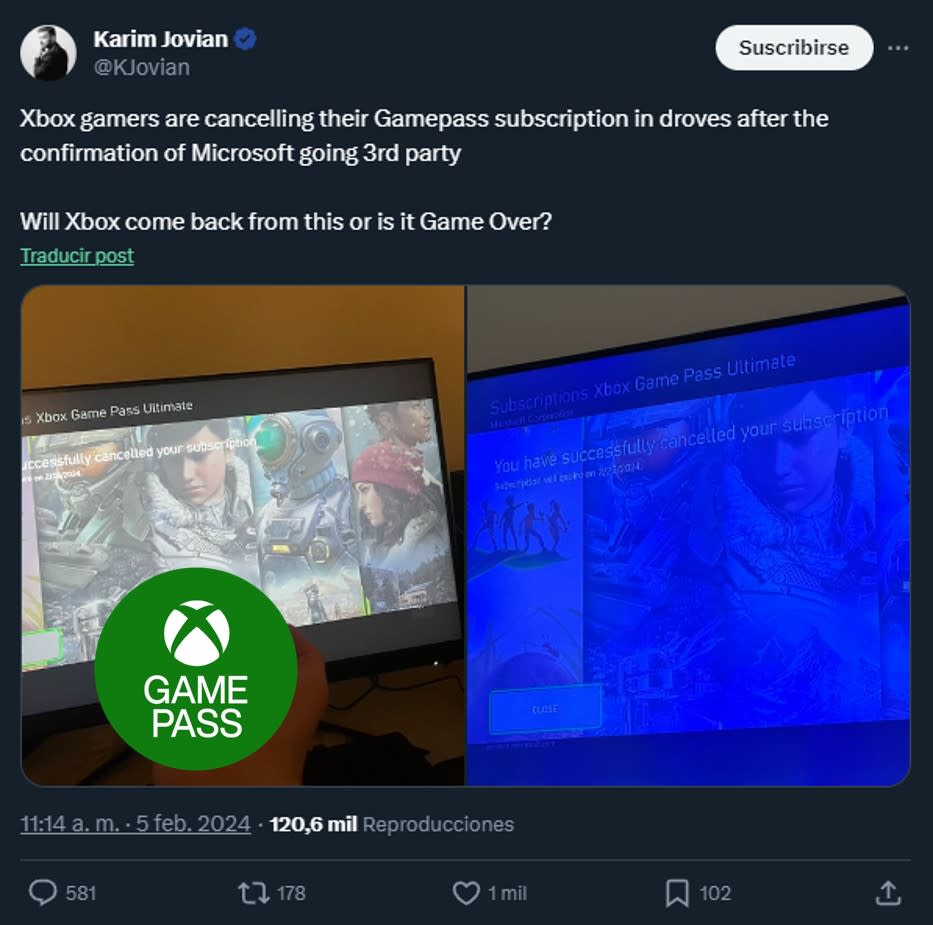 Tras rumores, fanáticos cancelan la suscripción a Xbox Game Pass