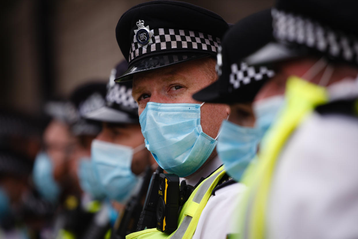 Police will not reason with those who refuse to wear masks without a legitimate reason. (NurPhoto via Getty)