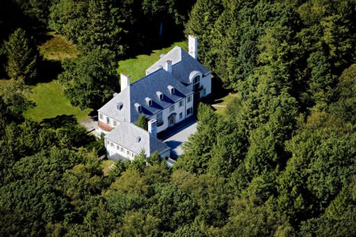 This photo provided in 2010 by Barbara Cleary's Realty Guild shows the estate of Huguette Clark in New Caanan, Conn., which had not been lived in for more than two decades since its owner became ill and ended up a recluse in a New York hospital room before dying at the age of 104. The late copper heiress' huge gifts to her staff are now in the spotlight in a New York City court fight, and an official handling the estate wants $37 million returned. (AP Photo/File)