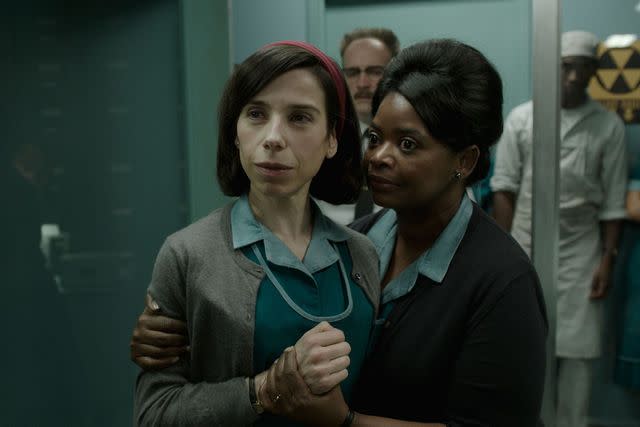 <p>20th Century Fox/Kobal/Shutterstock </p> Sally Hawkins and Octavia Spencer in 'The Shape of Water'